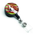Carolines Treasures Beagle Candy Cane Holiday Christmas Retractable Badge Reel SC9329BR